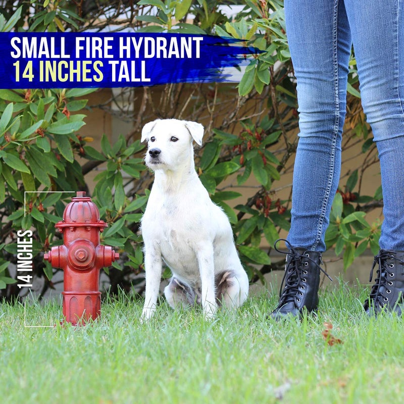 LULIND - Dog Fire Hydrant Garden Statue with 2 Stakes, 14 Inches (Small) - Image 2